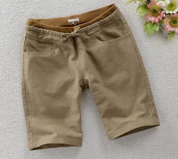 Linen Cotton Loose Shorts Women Short Casual Female Clothing Ladies Shorts Candy Colors