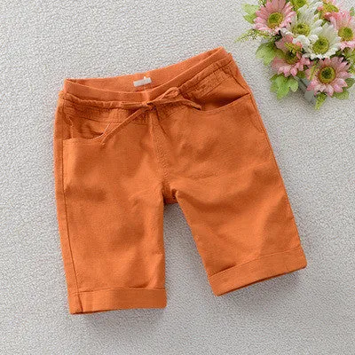 Linen Cotton Loose Shorts Women Short Casual Female Clothing Ladies Shorts Candy Colors