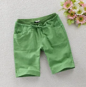 Linen Cotton Loose Shorts Women Short Casual Female Clothing Ladies Shorts Candy Colors