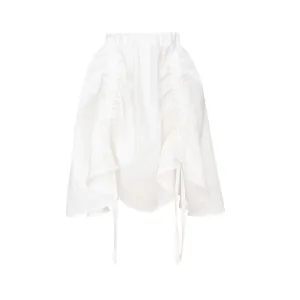 Linen Skirt Cruise, White