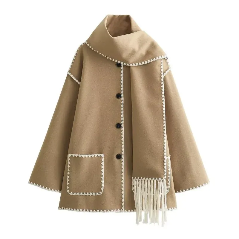 LIV | COSY WOOL CAPE JACKET