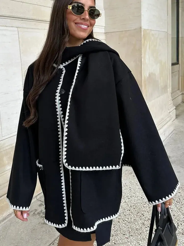 LIV | COSY WOOL CAPE JACKET