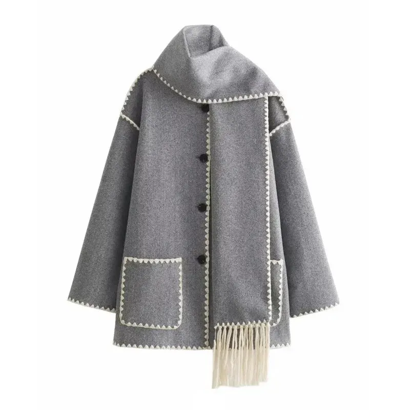LIV | COSY WOOL CAPE JACKET