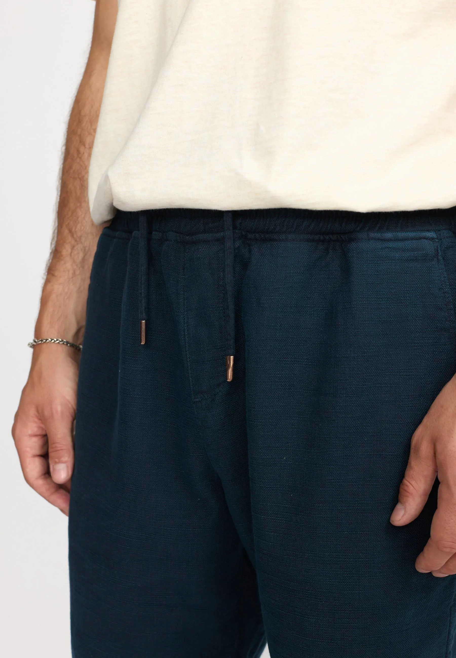 Long Casual Shorts / 4070 - Navy