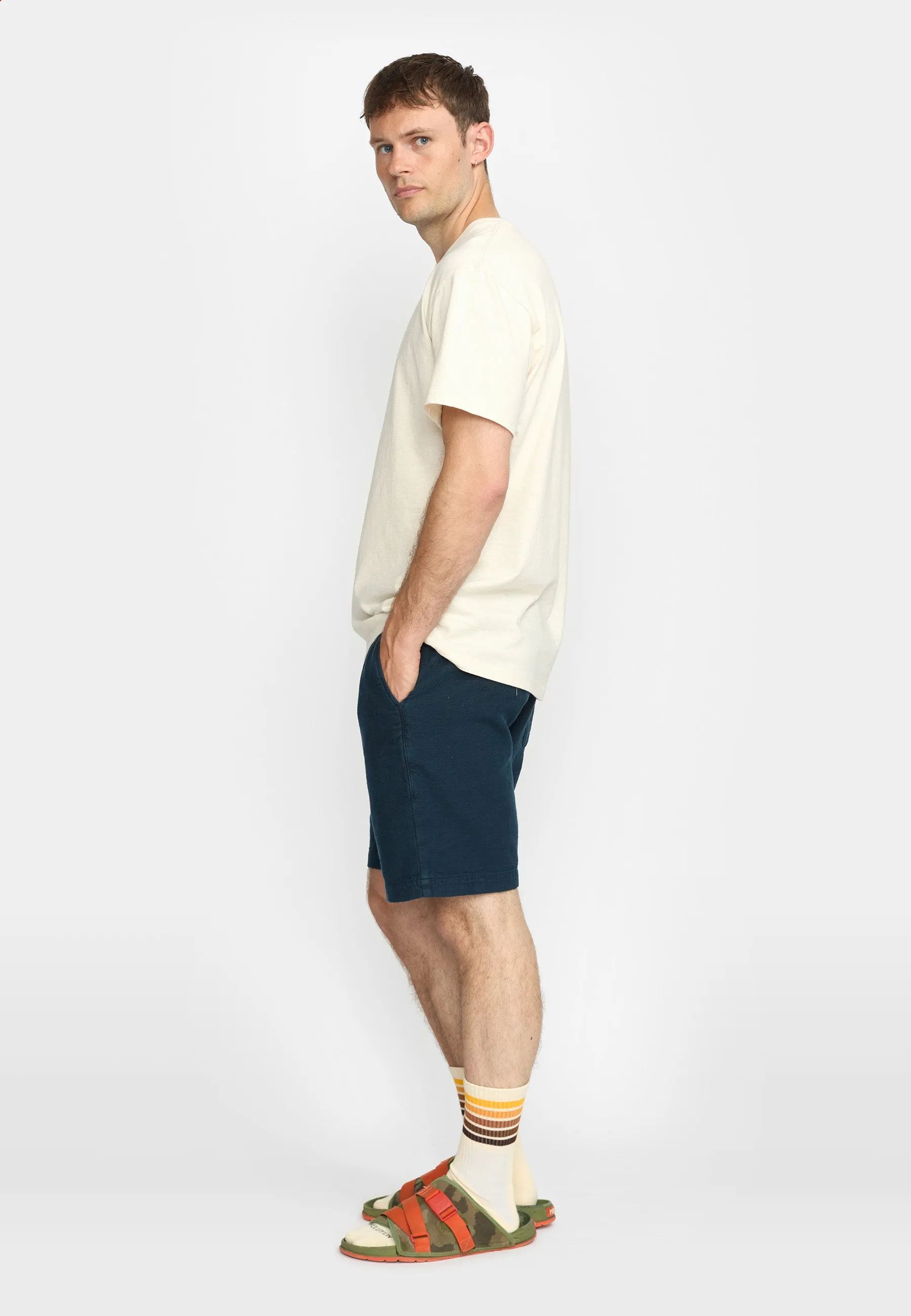 Long Casual Shorts / 4070 - Navy