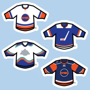 Long Island Mini-Jerseys Stickers
