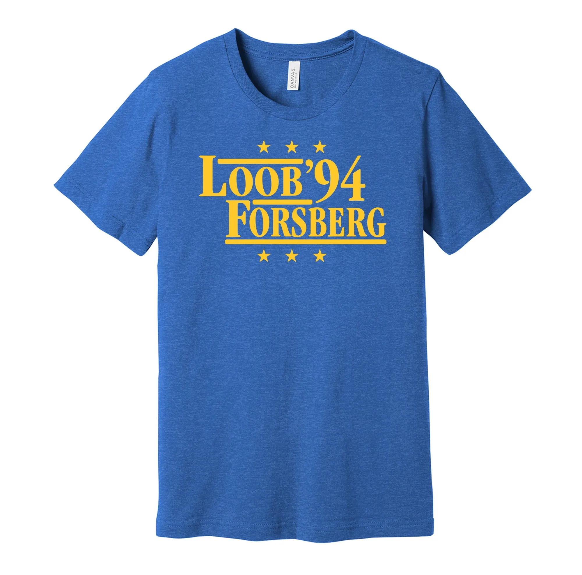 Loob & Forsberg '94 - Team Sweden Legends Political Campaign Parody T-Shirt - Hyper Than Hype Shirts