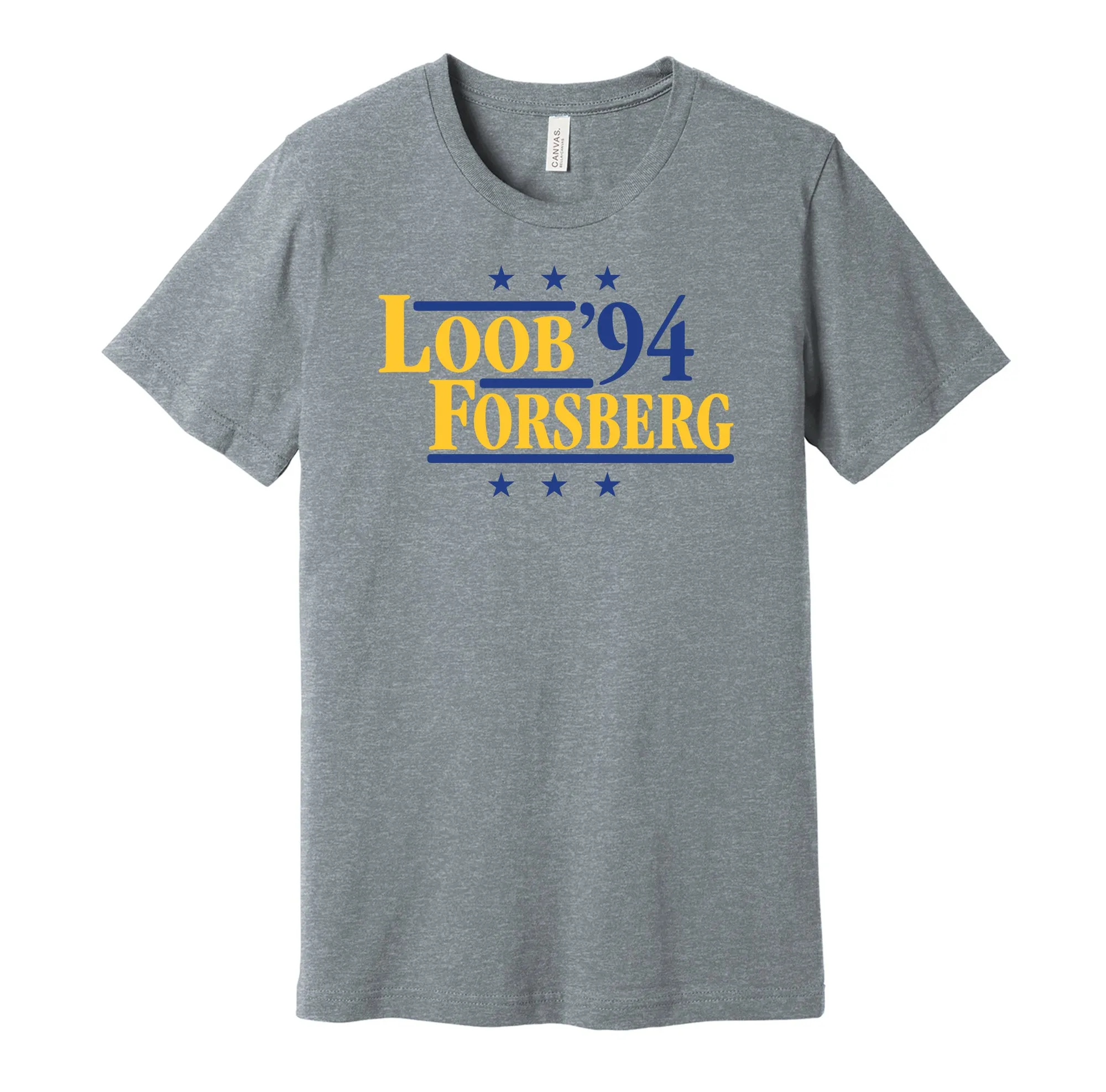 Loob & Forsberg '94 - Team Sweden Legends Political Campaign Parody T-Shirt - Hyper Than Hype Shirts
