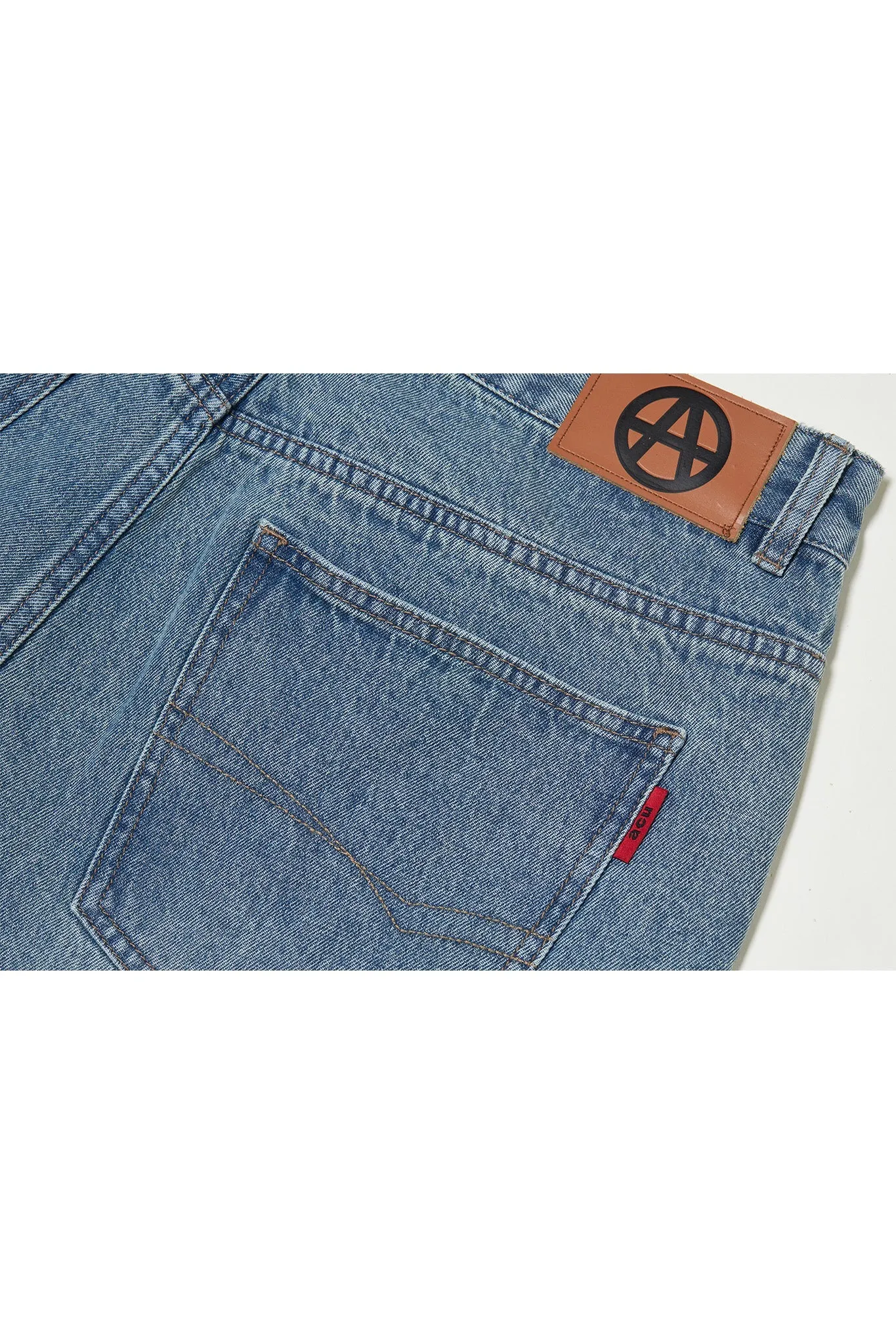 LOOSE DENIM SHORTS BLUE