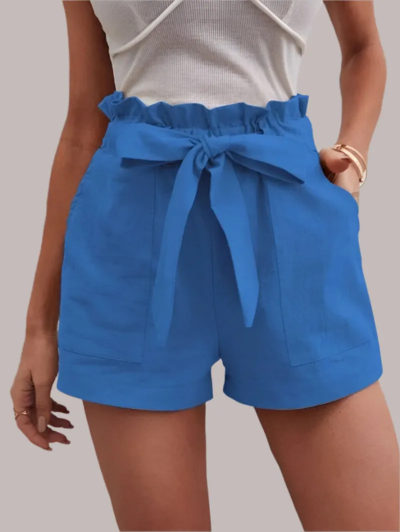 Loose Pocket Wide Leg Shorts