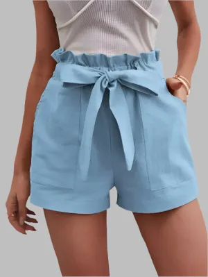 Loose Pocket Wide Leg Shorts