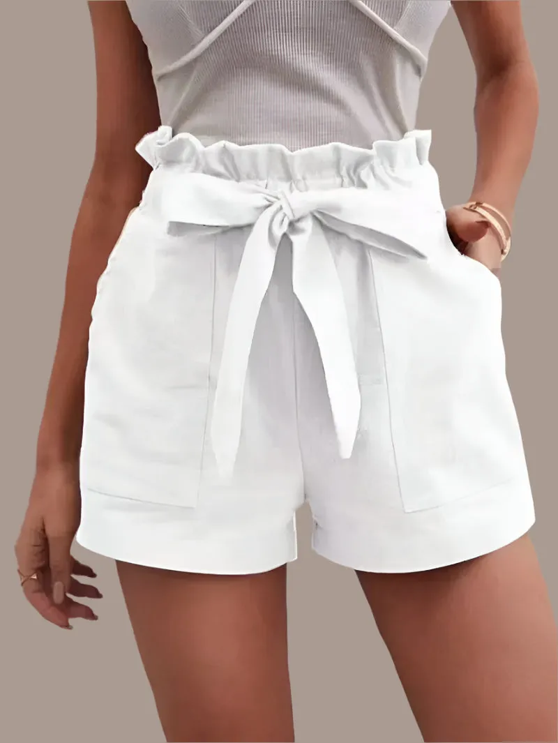 Loose Pocket Wide Leg Shorts