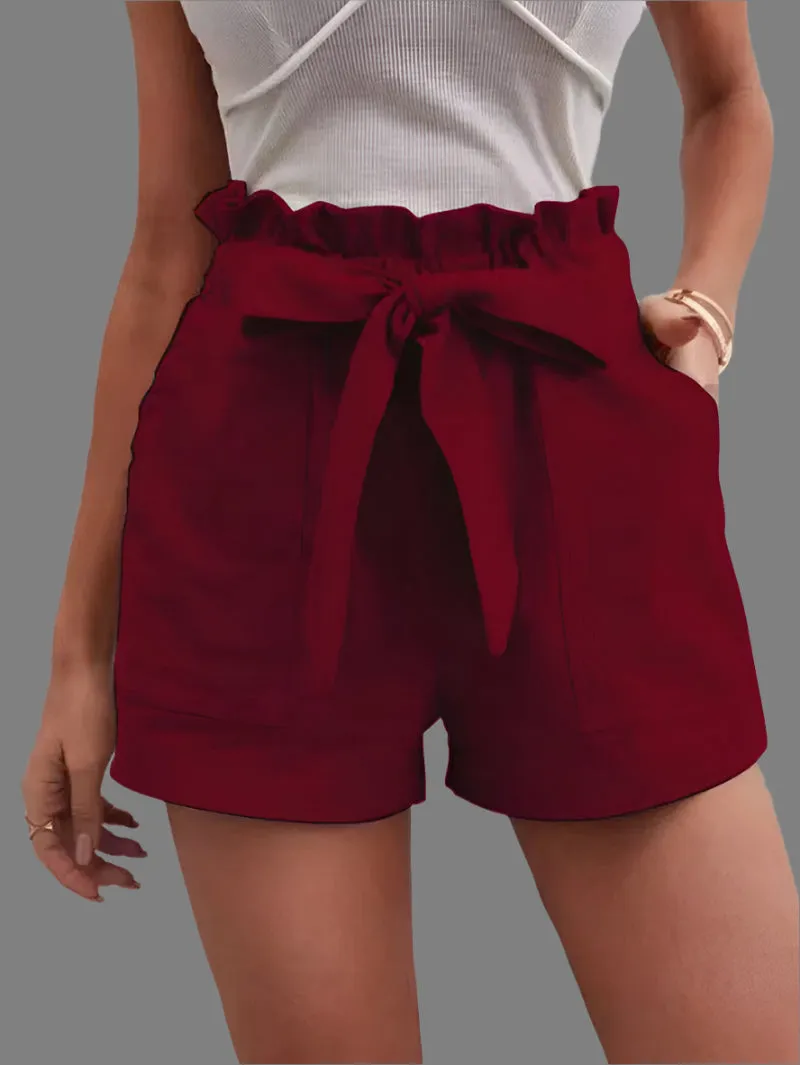 Loose Pocket Wide Leg Shorts