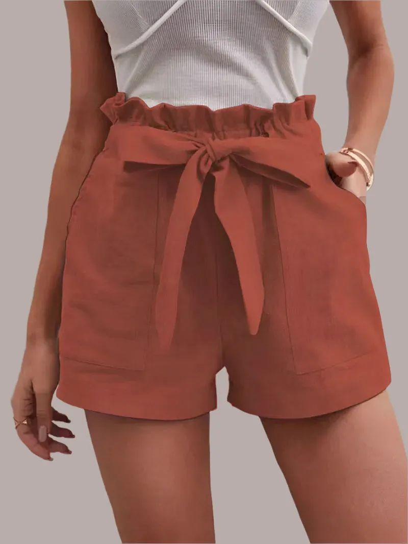 Loose Pocket Wide Leg Shorts