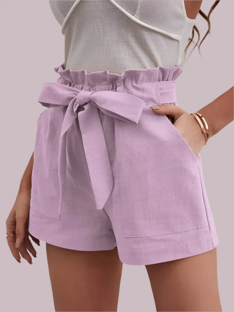 Loose Pocket Wide Leg Shorts