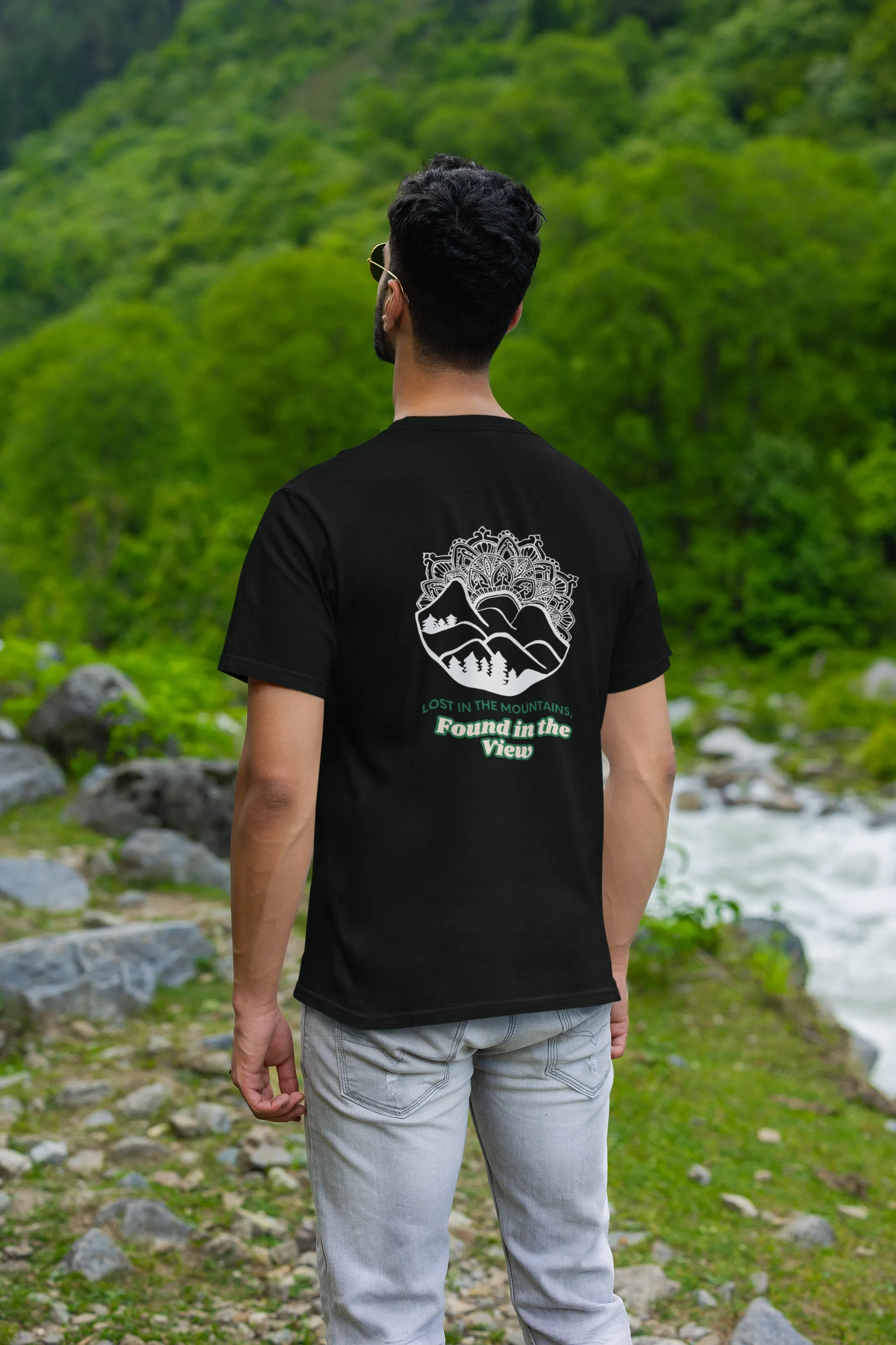 Lost In The Mountains - Unisex Classic T-Shirt - Dark
