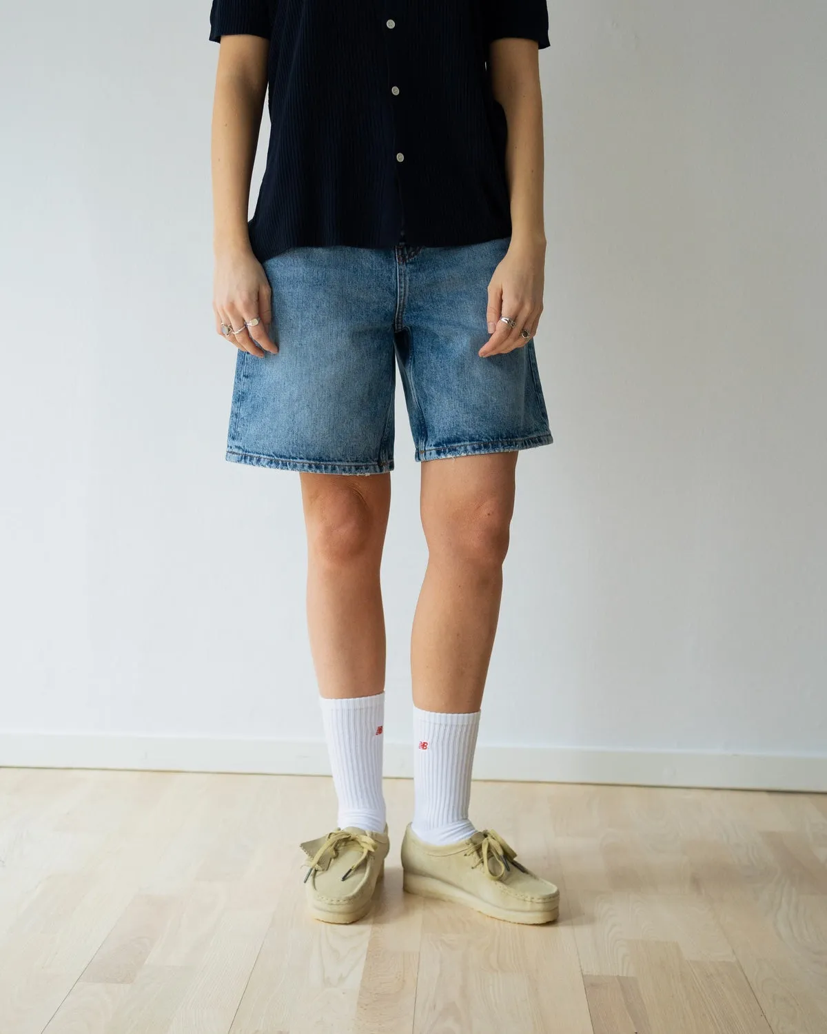 Maggie Optic Shorts - Optic Blue