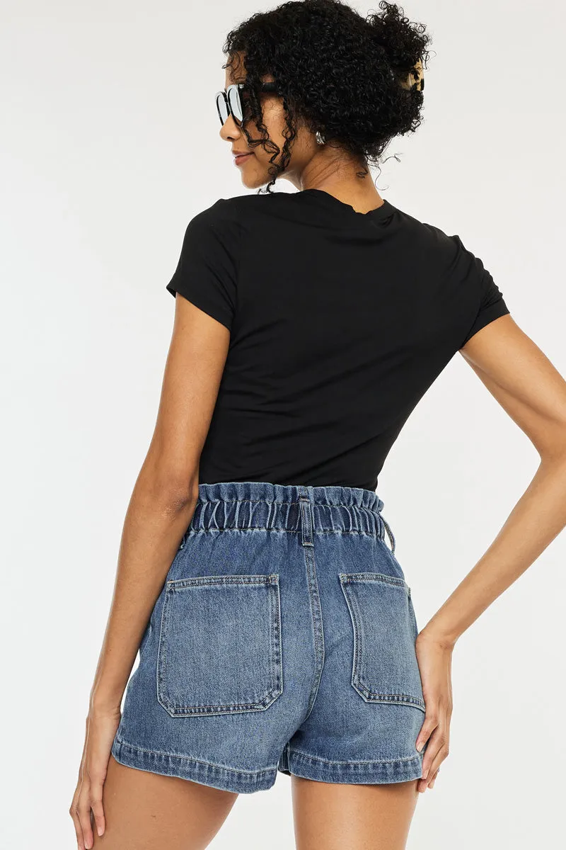 Maisy Ultra High Paper Bag Shorts