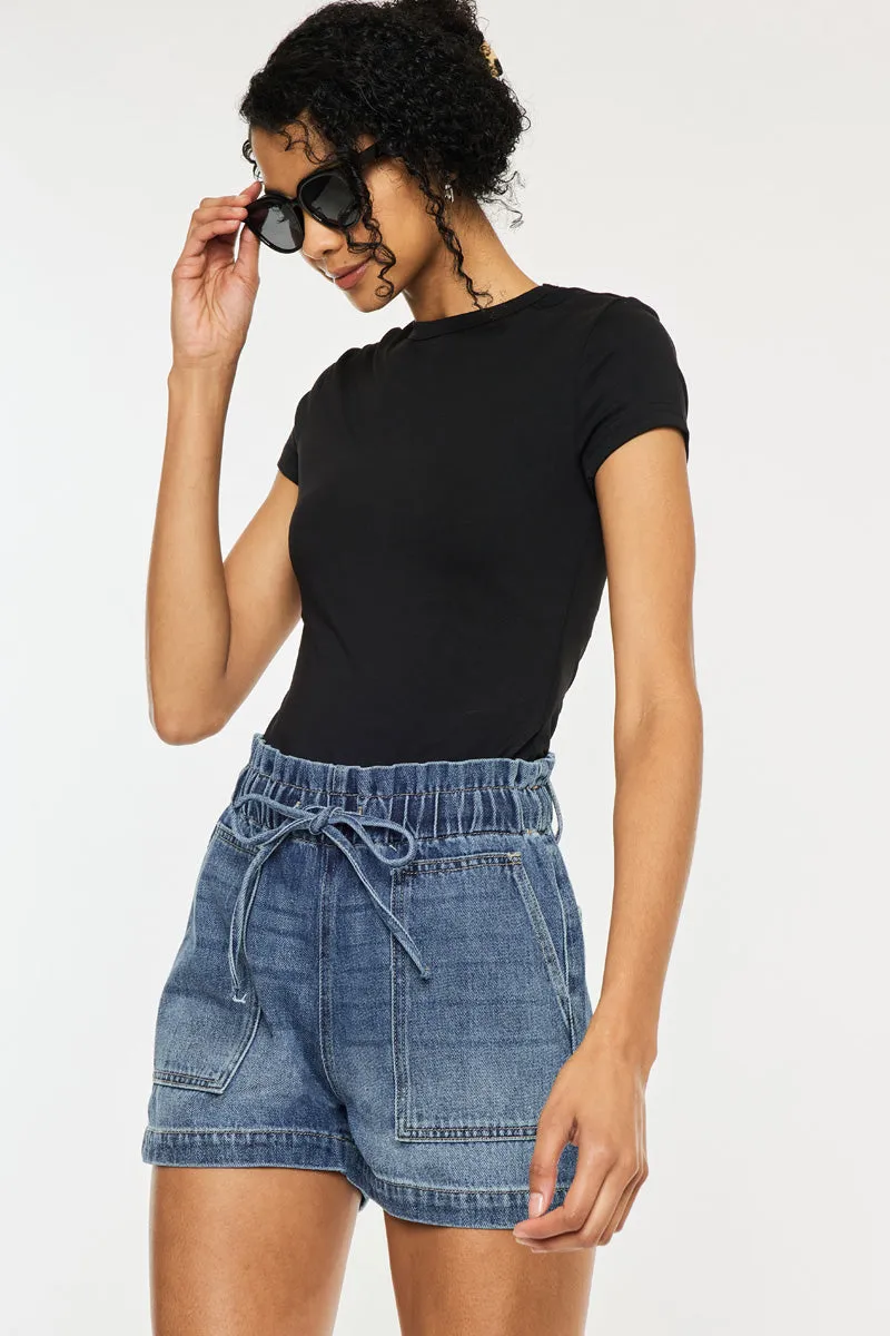 Maisy Ultra High Paper Bag Shorts