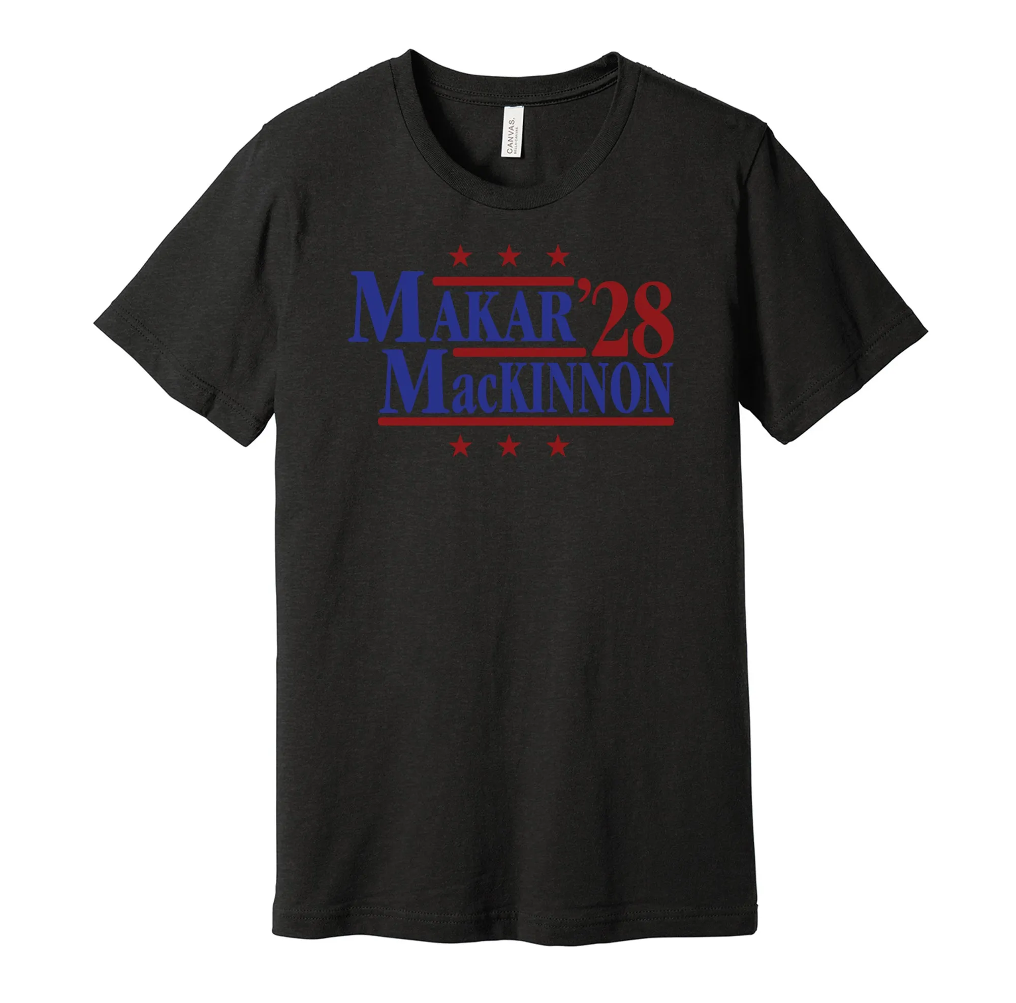Makar & MacKinnon '28 - Colorado Hockey Political Campaign Parody T-Shirt - Hyper Than Hype Shirts
