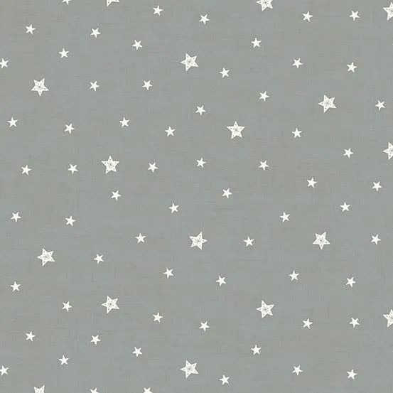 Makower Fabric | Scandi 23 | Stars | Silver