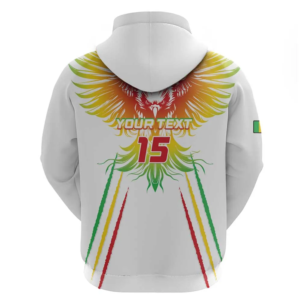 Mali Football Custom Zip Hoodie Go Eagles - White Color LT15