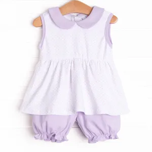 Marcella Pima Bloomer Set, Purple