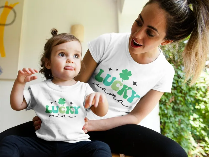Matching Mama & Mini Lucky T-shirts