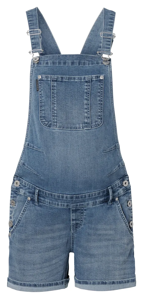 Maternity Denim Overall Shorts- Salopette