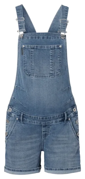 Maternity Denim Overall Shorts- Salopette