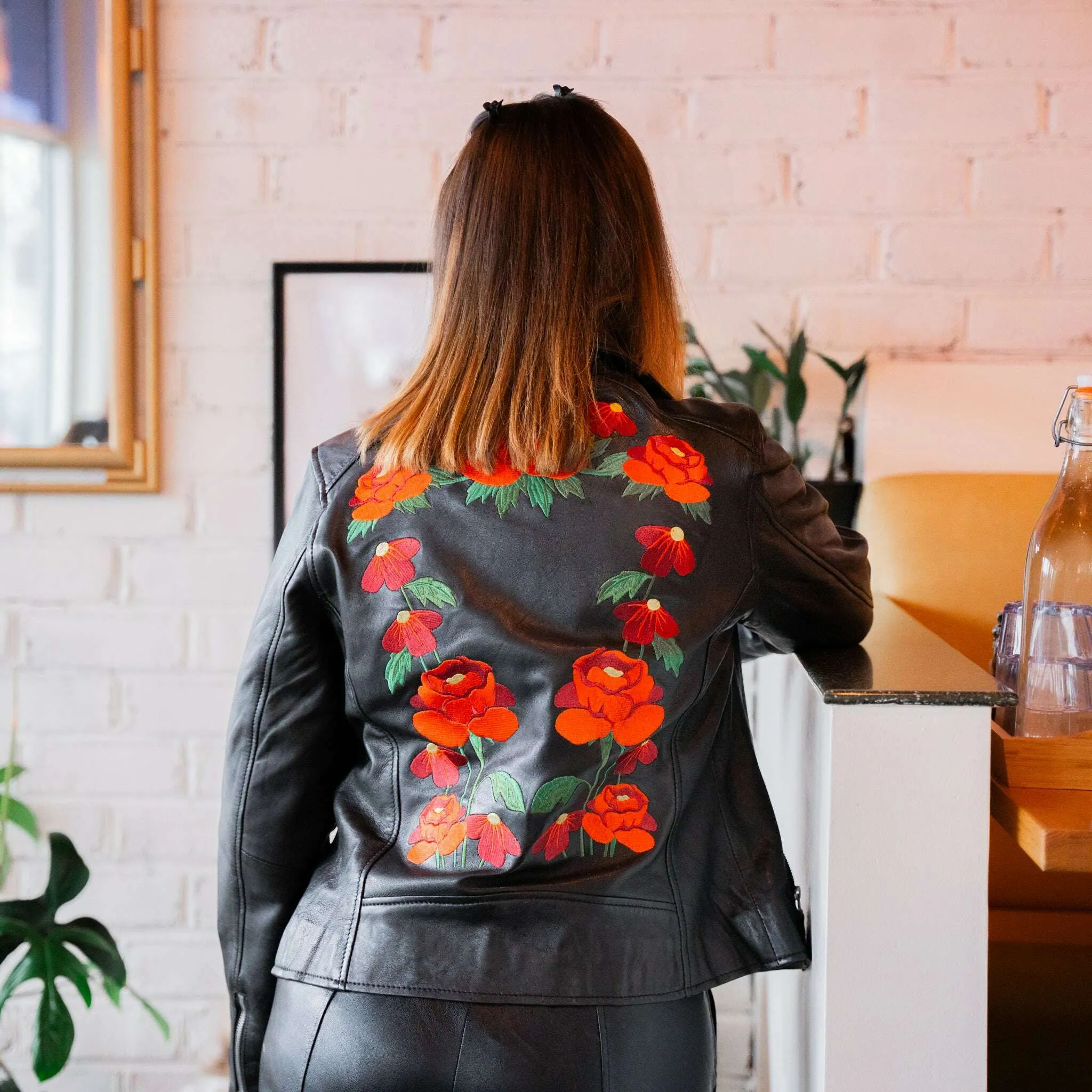 Mauritius - Peonie RF Leather Jacket - Black