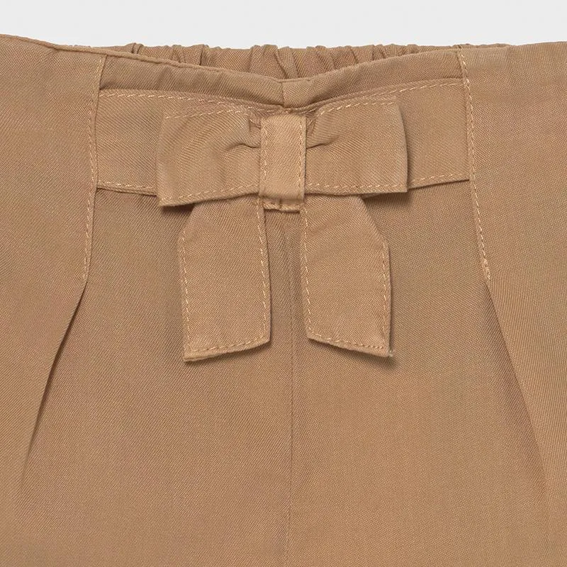 Mayoral Ecofriendly Loose Shorts Baby Girl - Caramel