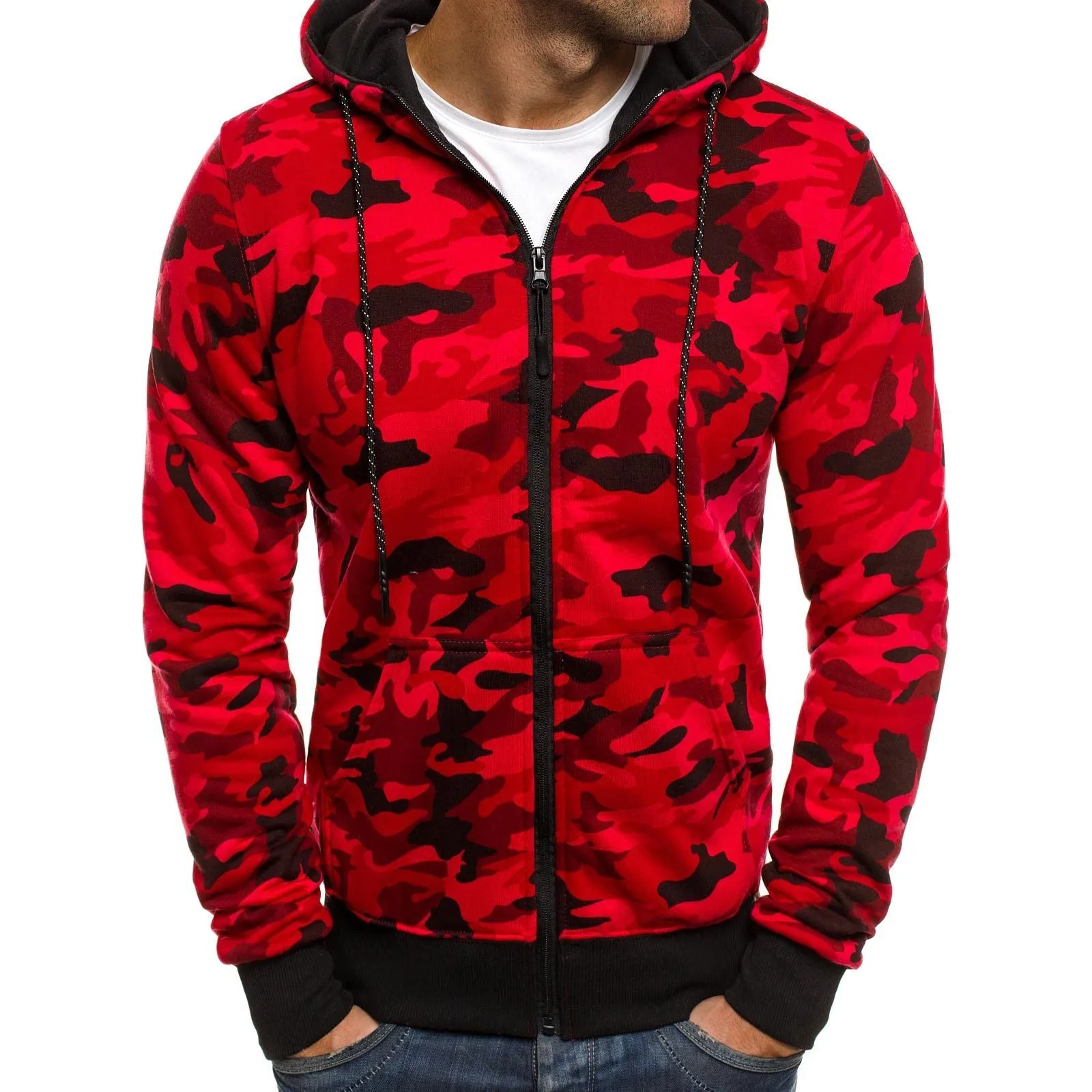 Men's TACTICAL Camouflage Zipped Hoodies