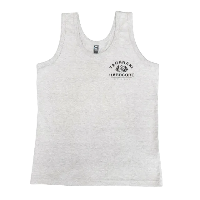 Mens Vintage Singlet - Grey Marle
