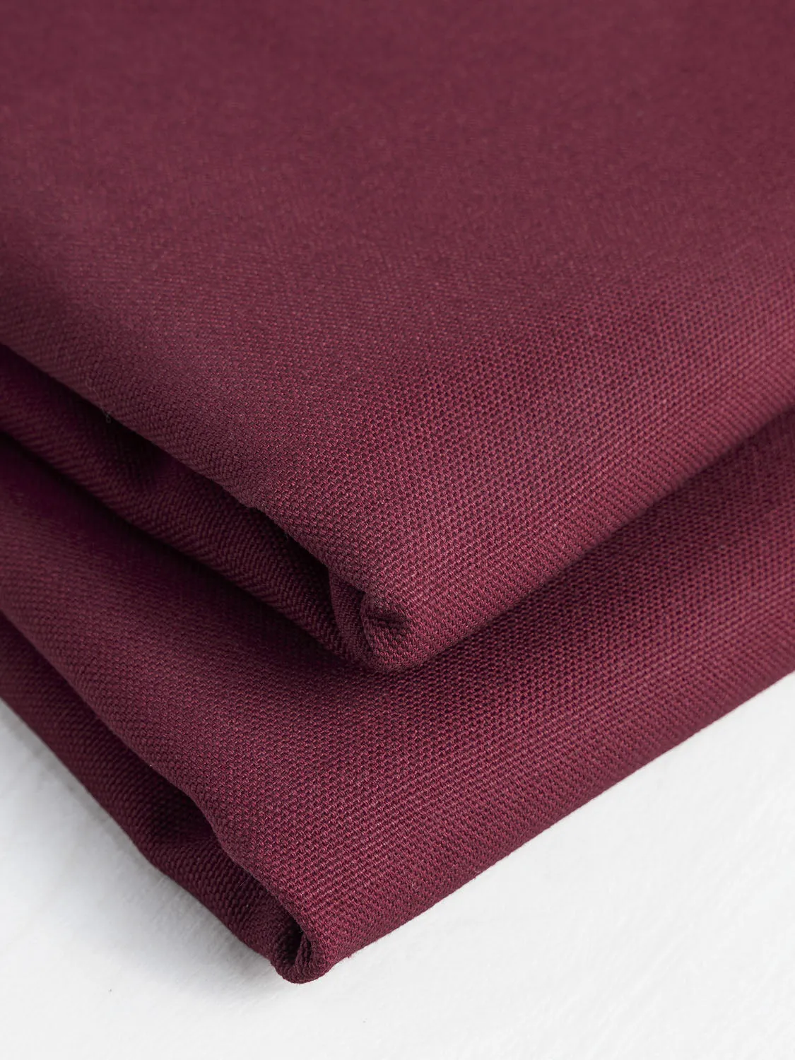 Midweight Organic Cotton Canvas - Merlot - Swatch