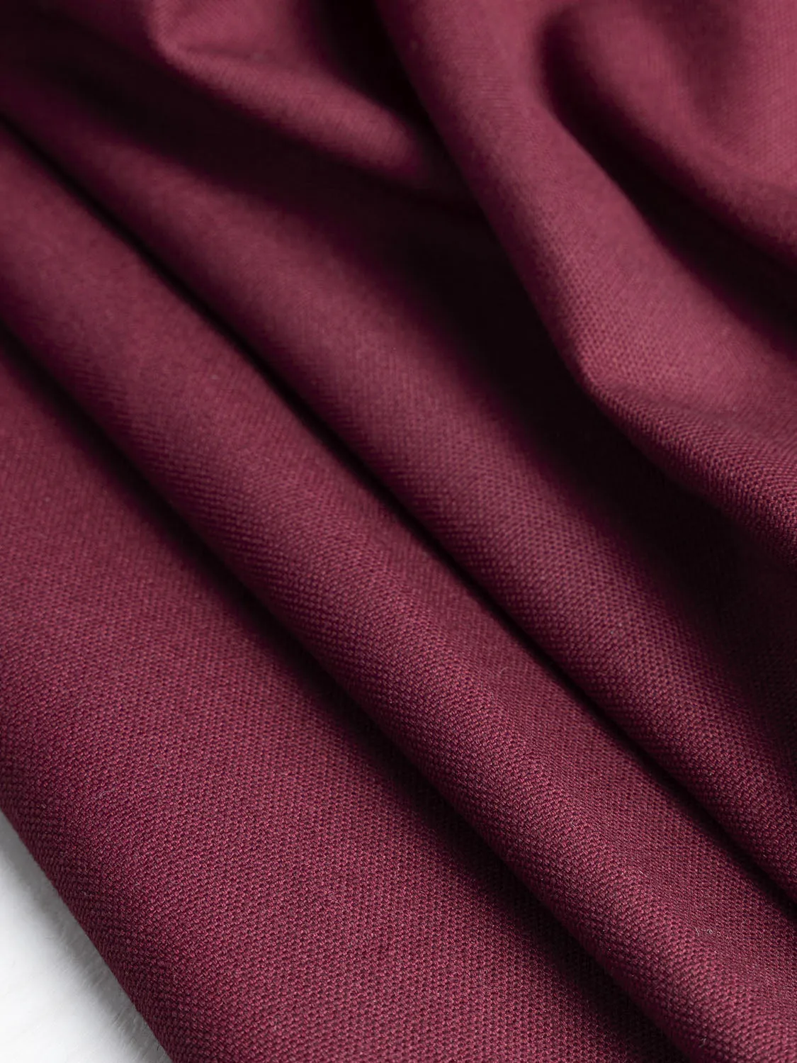 Midweight Organic Cotton Canvas - Merlot - Swatch