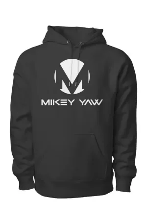 Mikey Yaw White Monogram Premium Heavyweight Hooded Sweatshirt