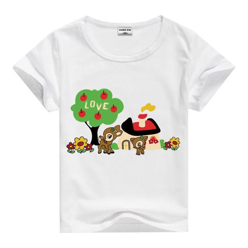 Minions T Shirts Kids Children's Clothing Baby Boy Girl Clothes T Shirt Short Sleeve T-Shirts For Boys Girls Tops Tees T-shirt