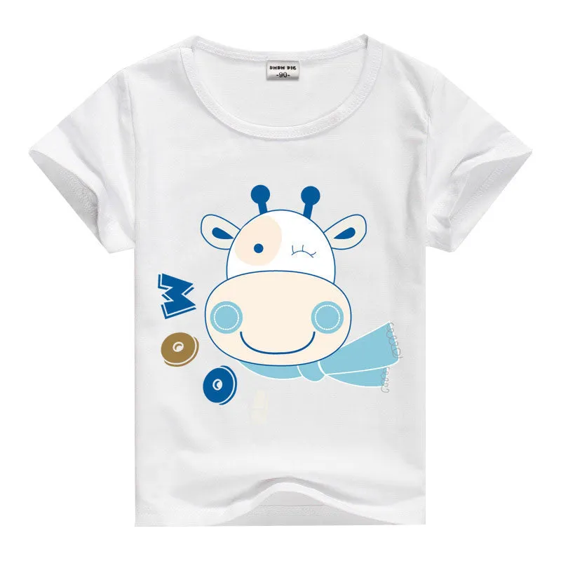 Minions T Shirts Kids Children's Clothing Baby Boy Girl Clothes T Shirt Short Sleeve T-Shirts For Boys Girls Tops Tees T-shirt