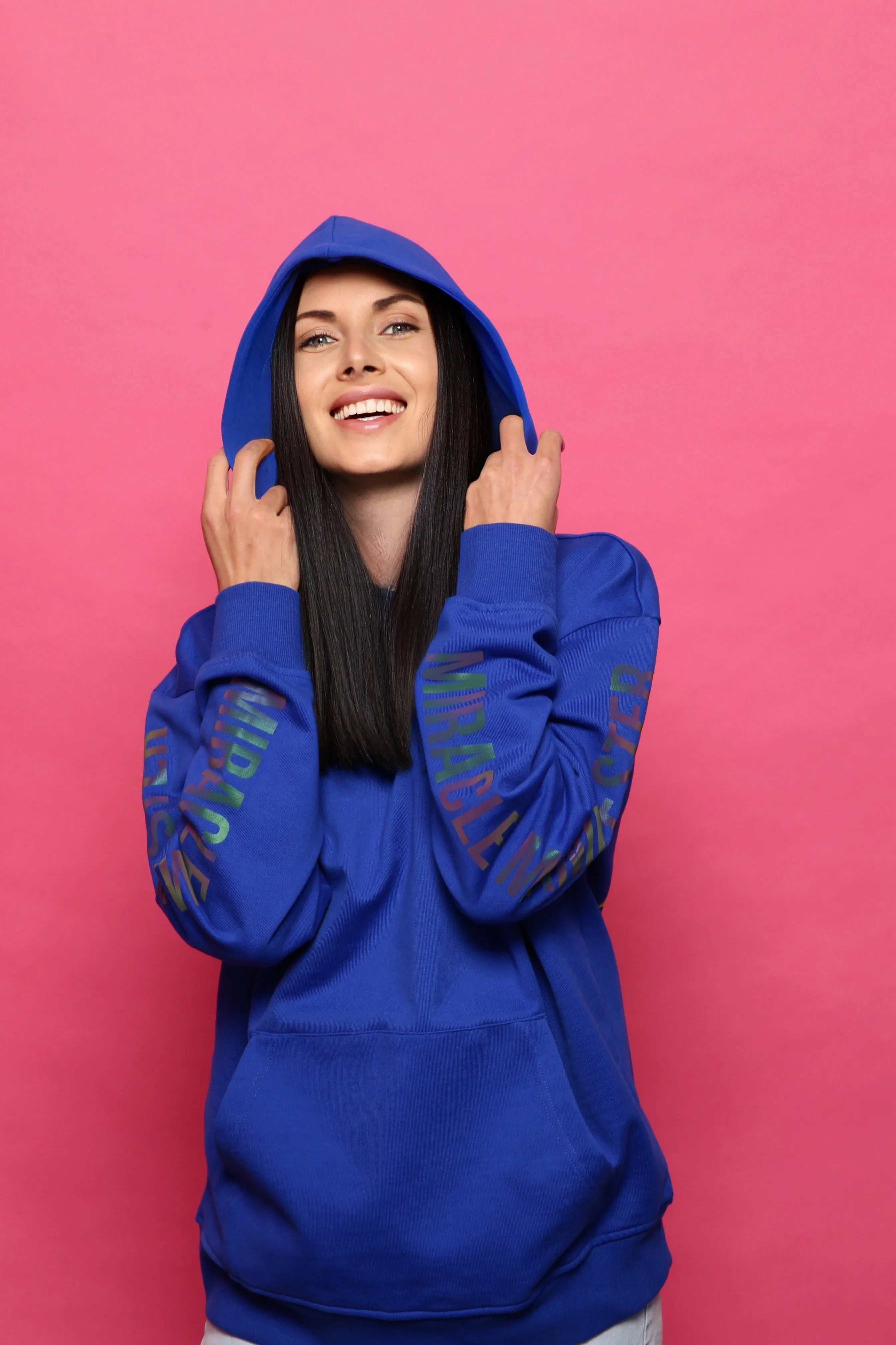 Money Tree Reflective Affirmation Hoodie - Royal Blue