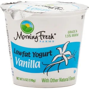 Morning Fresh Light LowFat Yogurt Vanilla 6oz