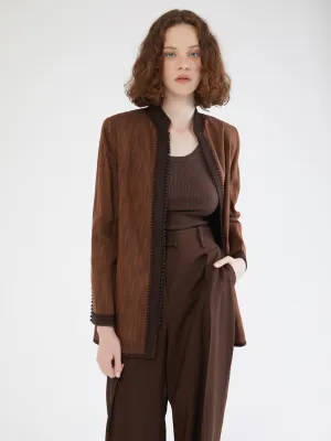Moroccan linen blazer