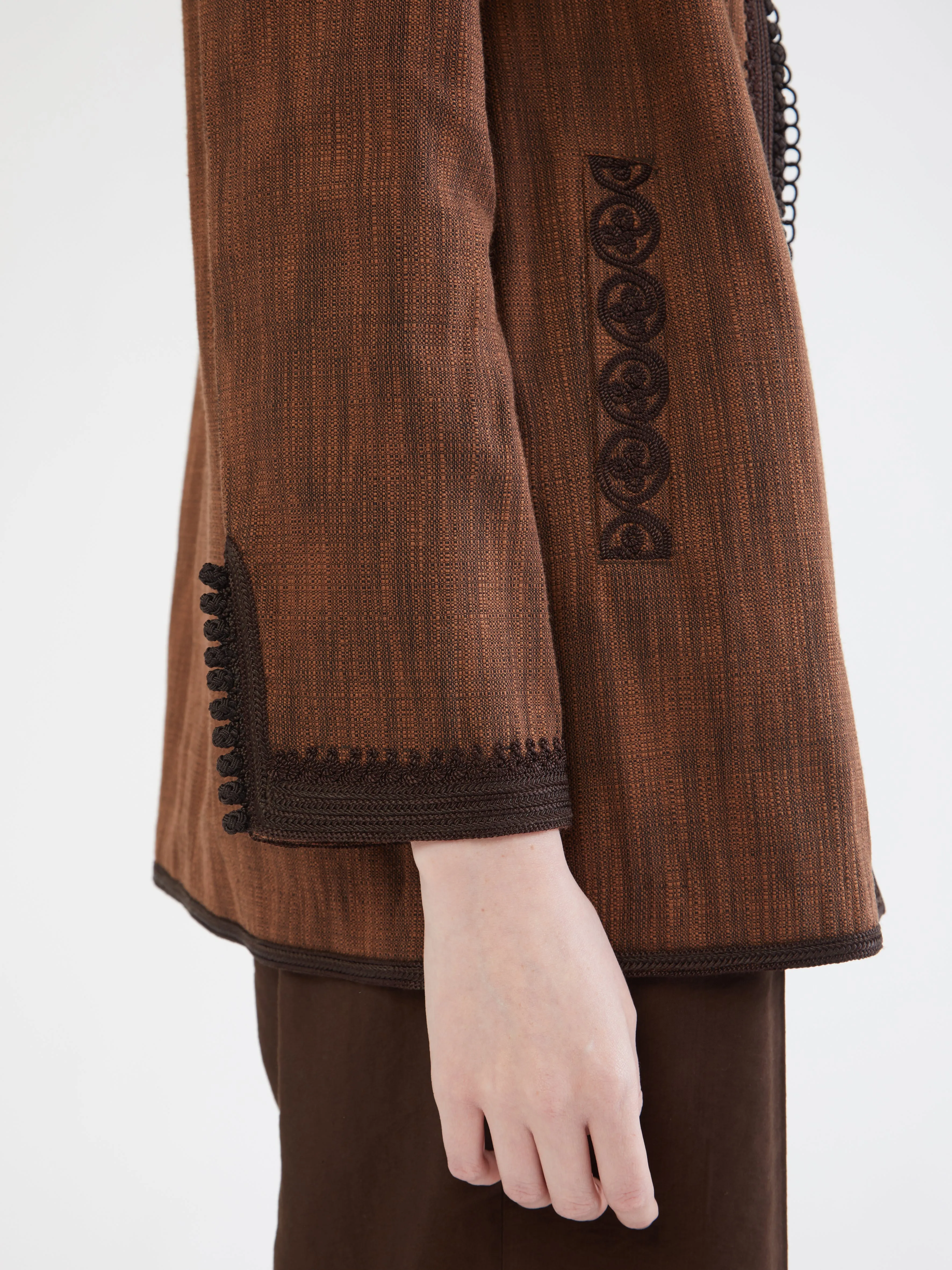 Moroccan linen blazer