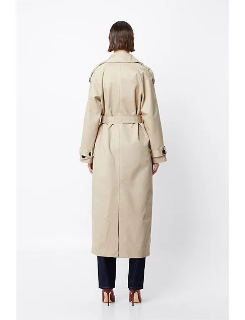 MOSSMAN - Franklin Trench Coat NATURAL