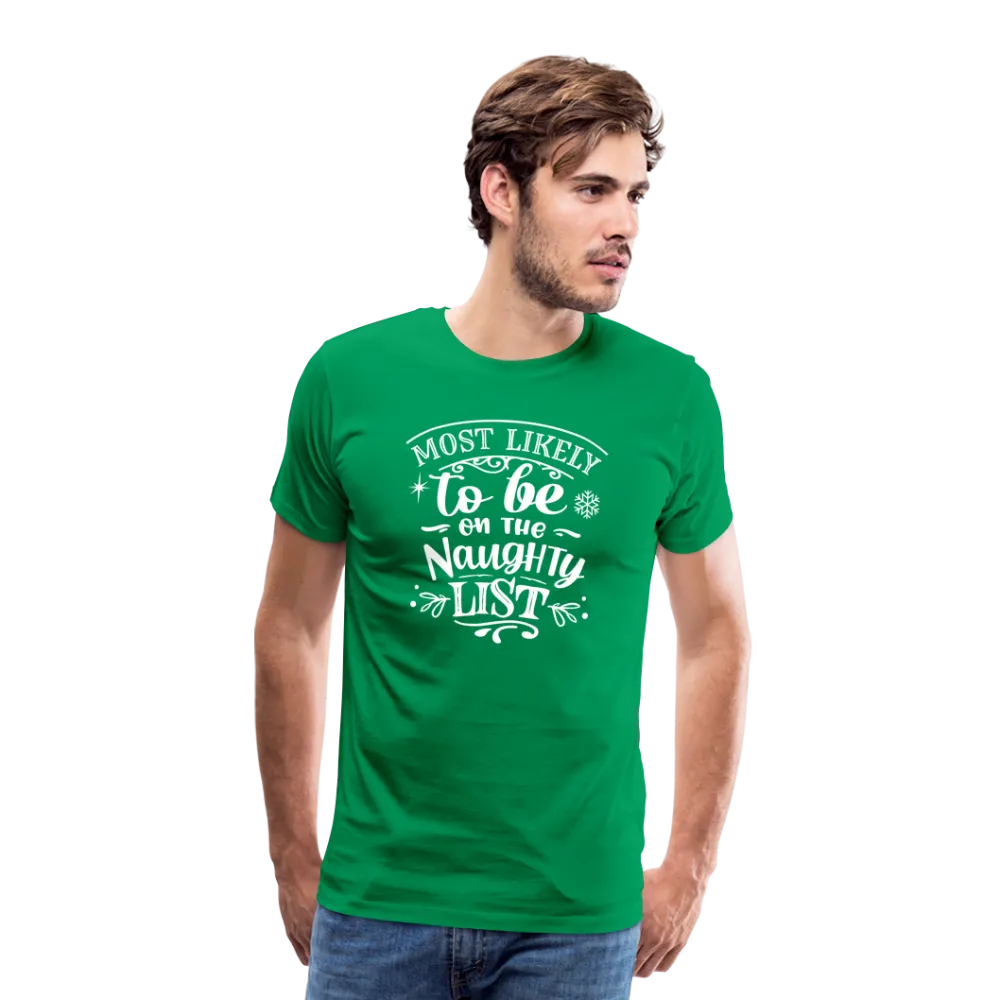 Most Likely to be on the Naughty List Men's Premium T-Shirt  (CK-0001)