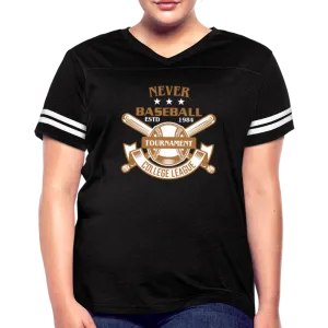 NEVER BASEBALL Women’s Vintage Sport T-Shirt