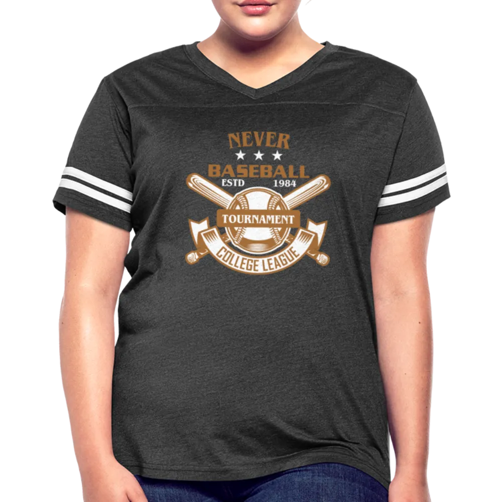 NEVER BASEBALL Women’s Vintage Sport T-Shirt