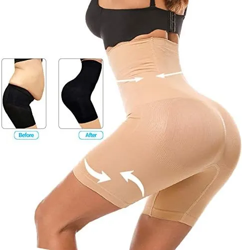 New Alohra Women Shapewear for Hourglass Body Curves Compression Body Shaper Seamless Tummy Control Shorts, Beige, Sz XXL