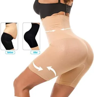 New Alohra Women Shapewear for Hourglass Body Curves Compression Body Shaper Seamless Tummy Control Shorts, Beige, Sz XXL