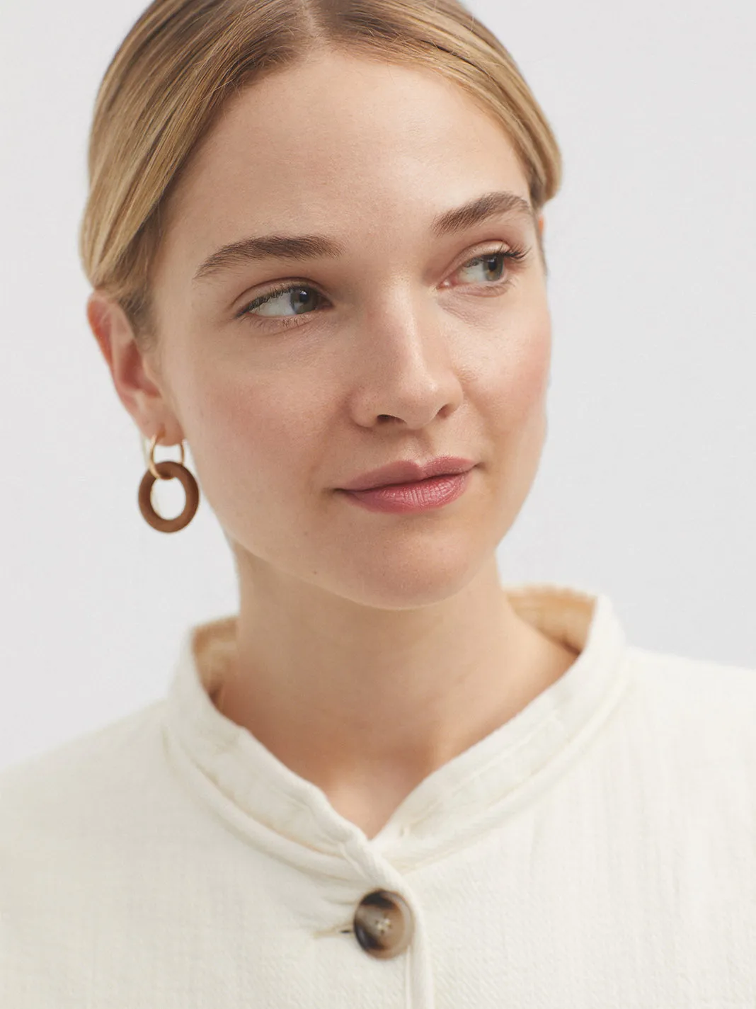 Nice Things Textured Puffer - Ecru